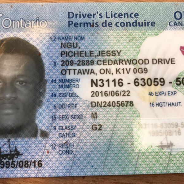 Buy Original Canadian Driver’s License